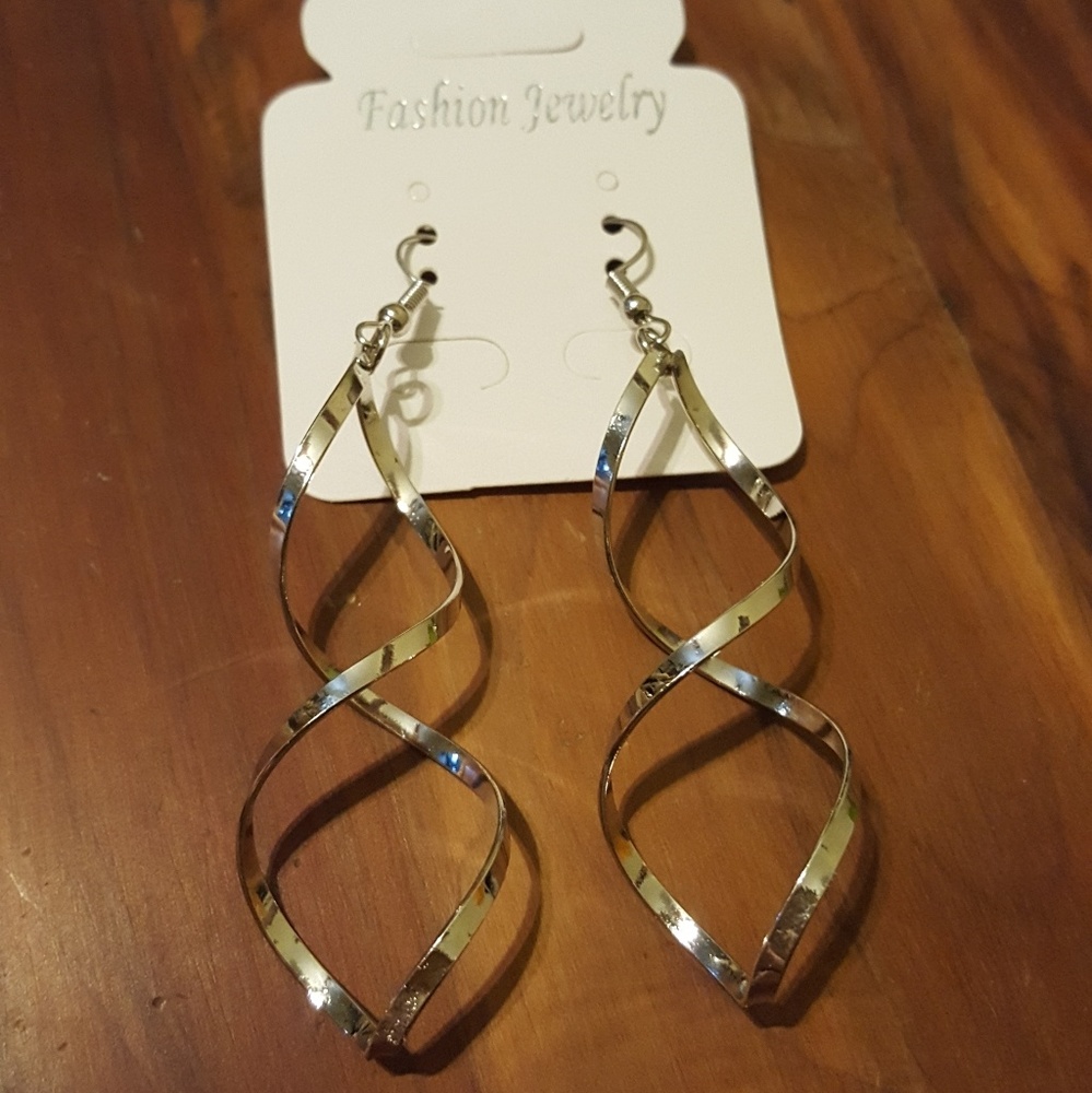 silver earrings